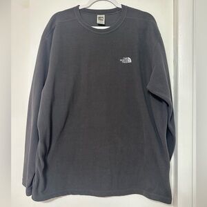 The North Face Charcoal Gray Fleece Crewneck